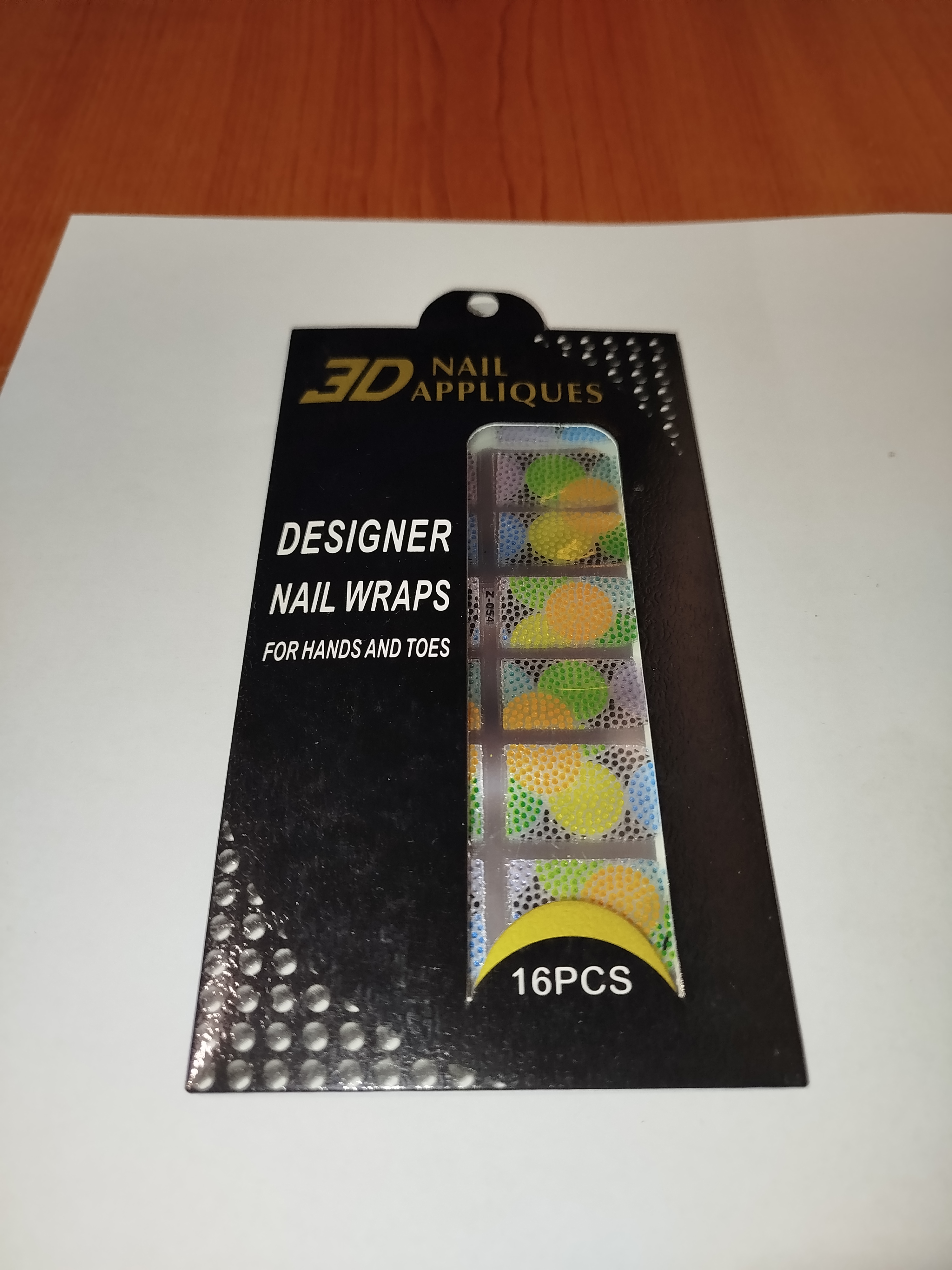 3D luxusní nálepky na nehty 007