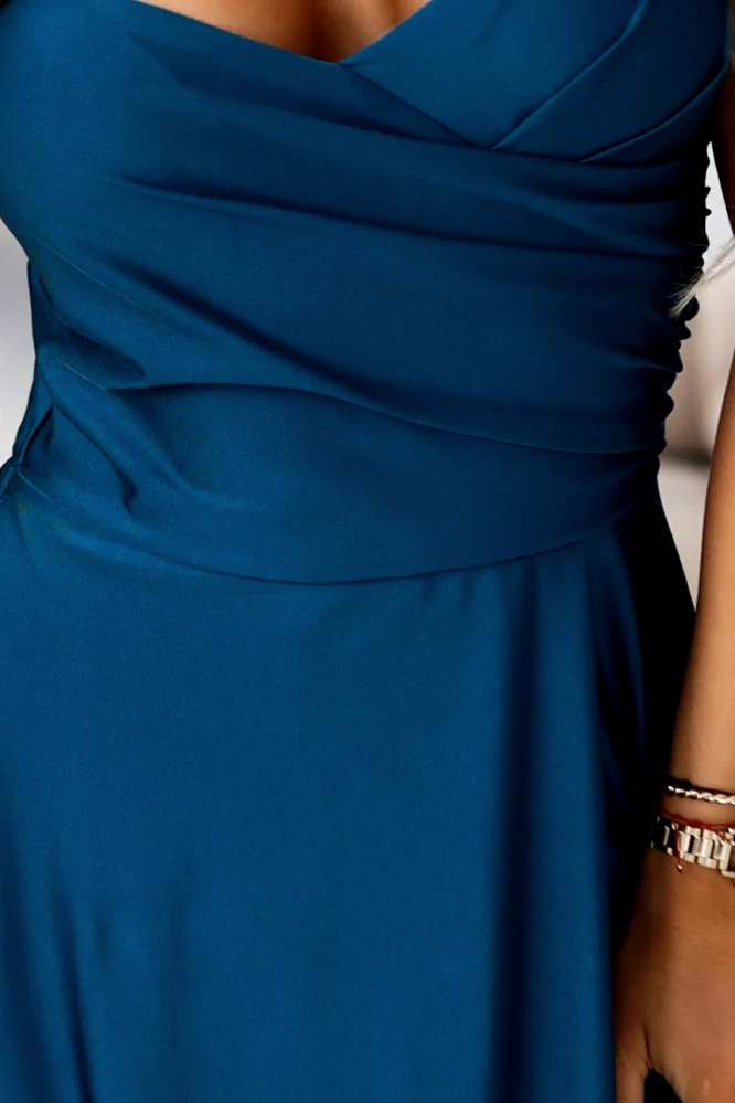 Numoco Dámské šaty 646-2 tyrkysová univerzální 