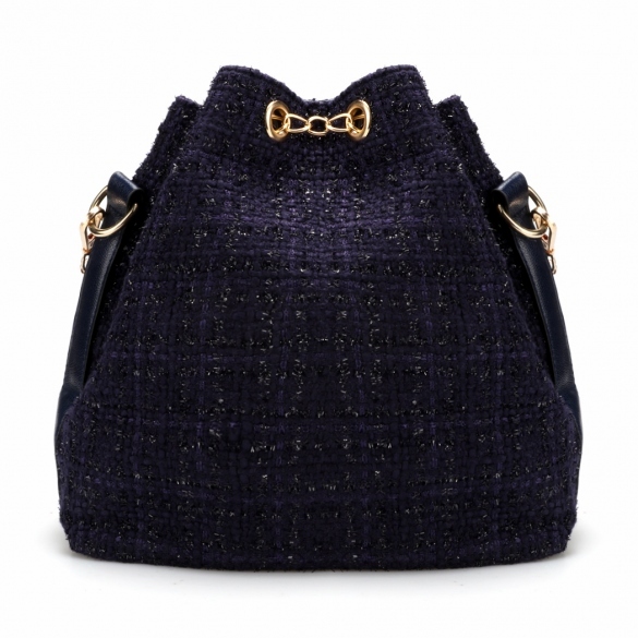 Elegantní dámská KABELKA s flitry CROSSBODY 7025761-1 modrá