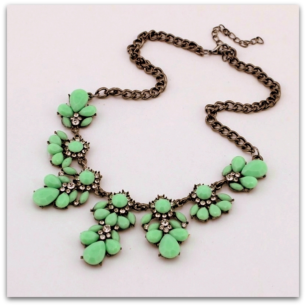 FLOWER náhrdelník  krystaly 7005994-4 