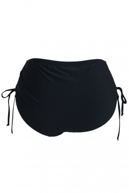 Spodní díl dámské PLAVKY BIKINY kalhotky vysoké 1410031-2 černá 7XL