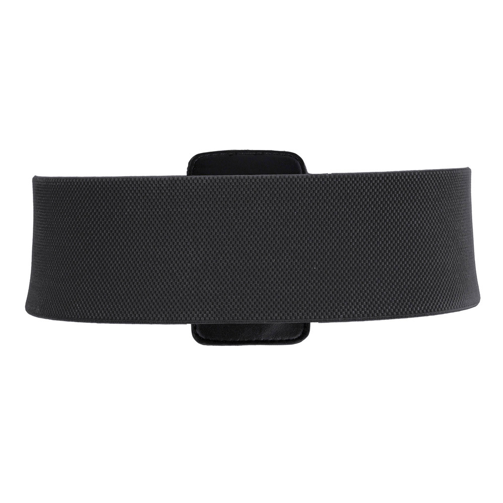 Luxusní elastický PÁSEK s velkou přezkou GK010620-2 černá S / XXL