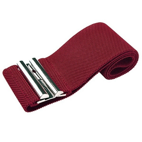 Luxusní elastický PÁSEK s kovovou přezkou GK010409-6 vínová