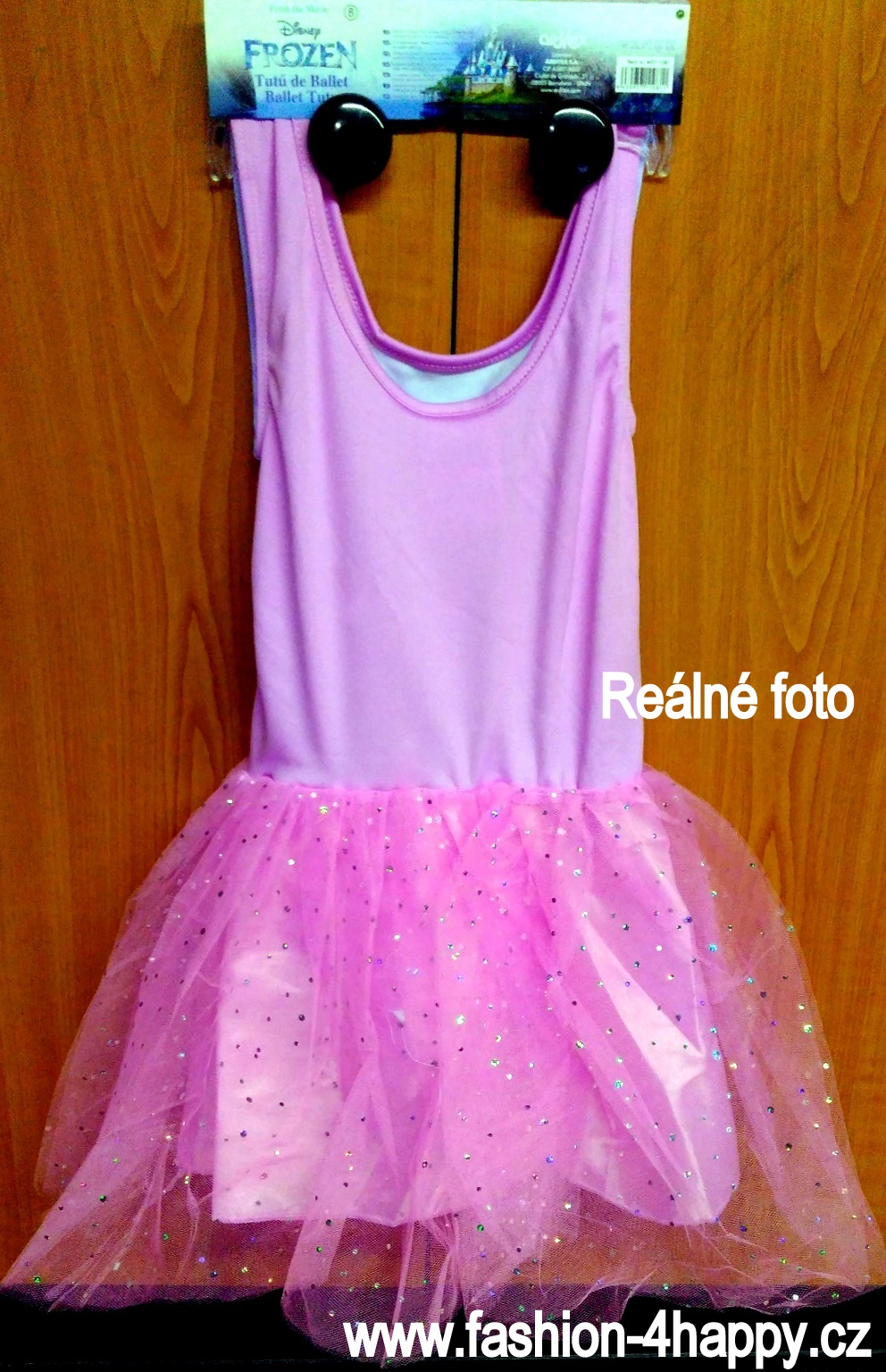TUTU ŠATY Elsa a Anna FROZEN Ledové království 58901-3 růžová 122/128