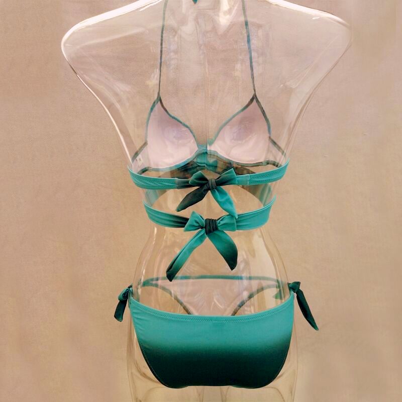 DÁMSKÉ DVOUDÍLNÉ PLAVKY BIKINY s překřížením 8021908-5 modrá XS