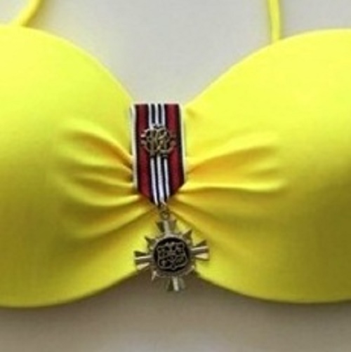 Dvoudílné dámské PLAVKY / BIKINY ARMY 8021967-12 žlutá XS