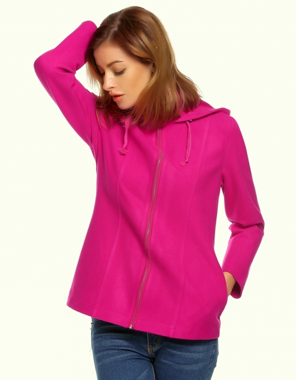 Zeagoo fleecová mikina na zip 7002152-5 růžová