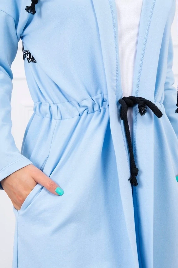 Kesi Dámská dlouhá mikina 8998-31 modrá univerzální 