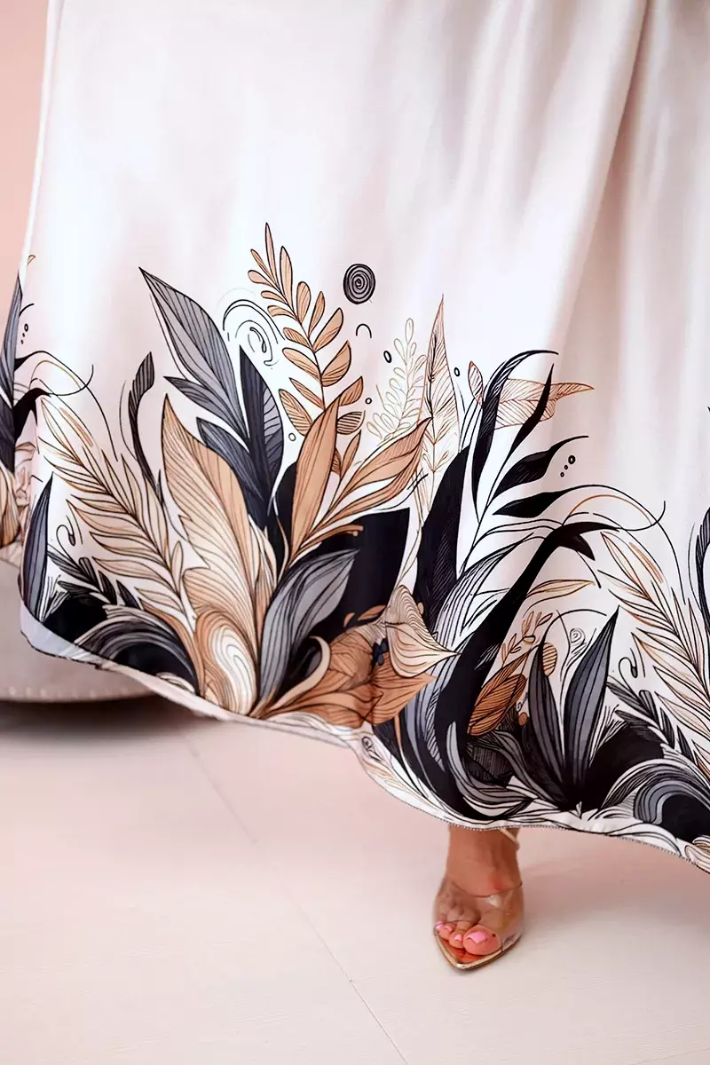 Kesi Dámská sukně dlouhá bílá oversized