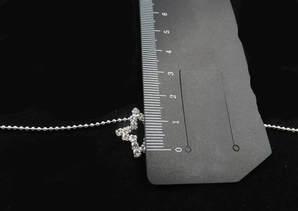 Sexy Lingerie řetízek na nohu s kamínky Star