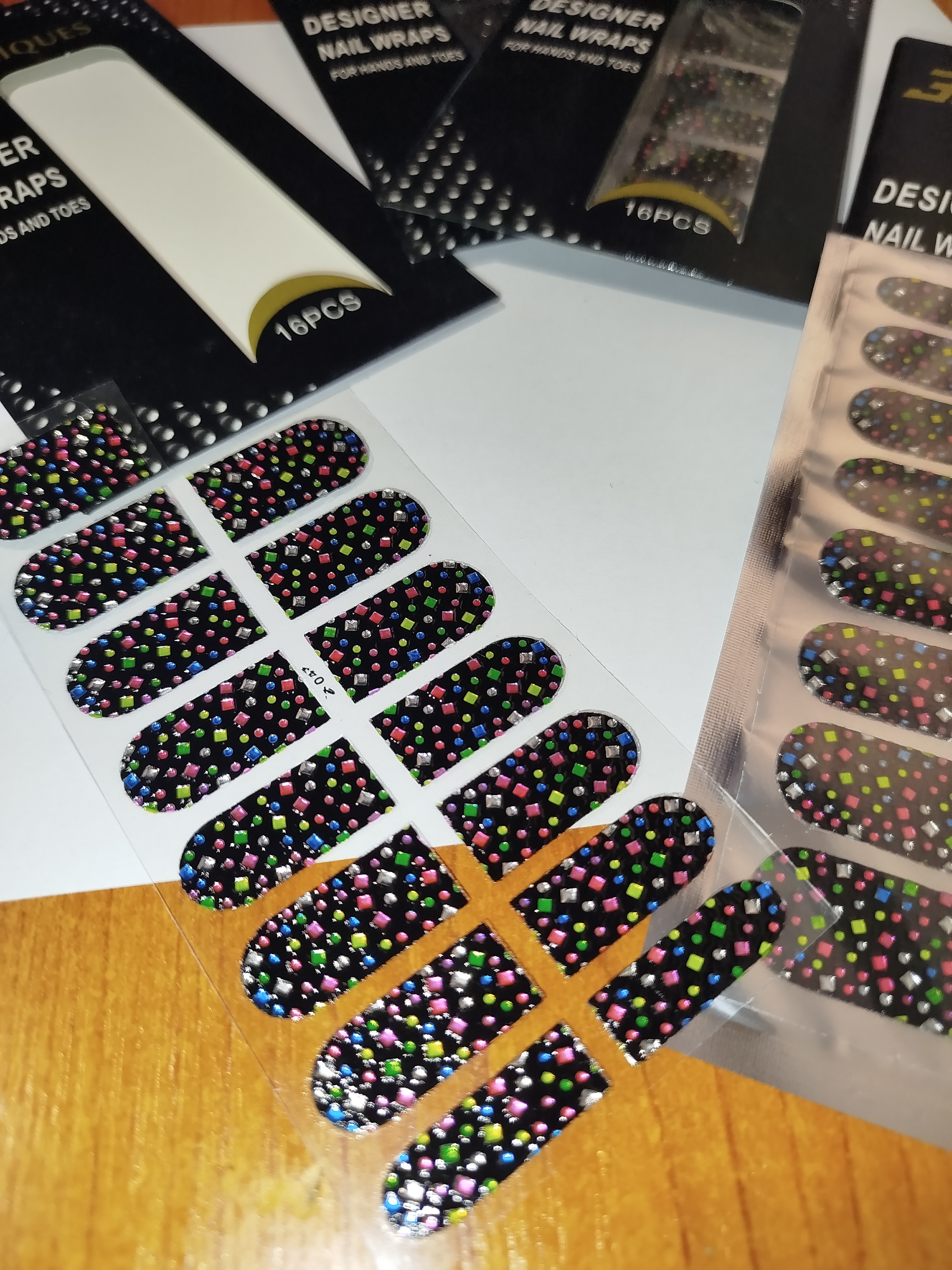 3D luxusní nálepky na nehty 002