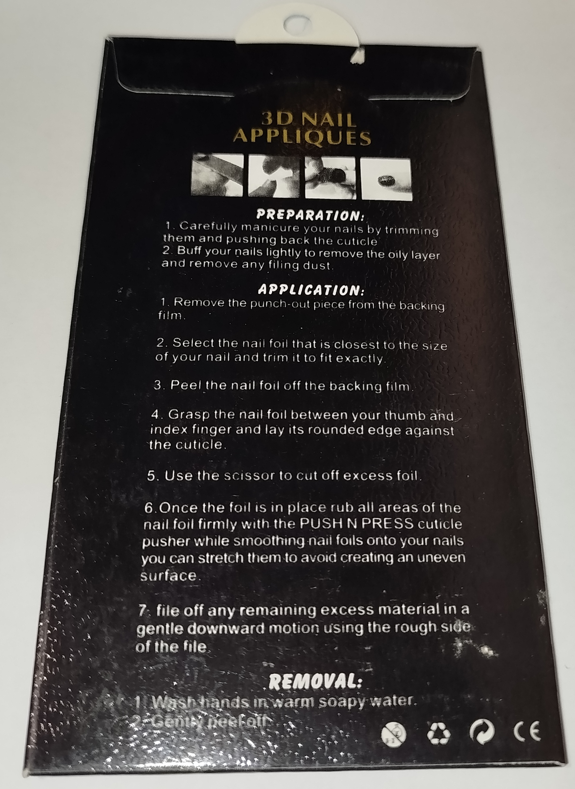 3D luxusní nálepky na nehty 004