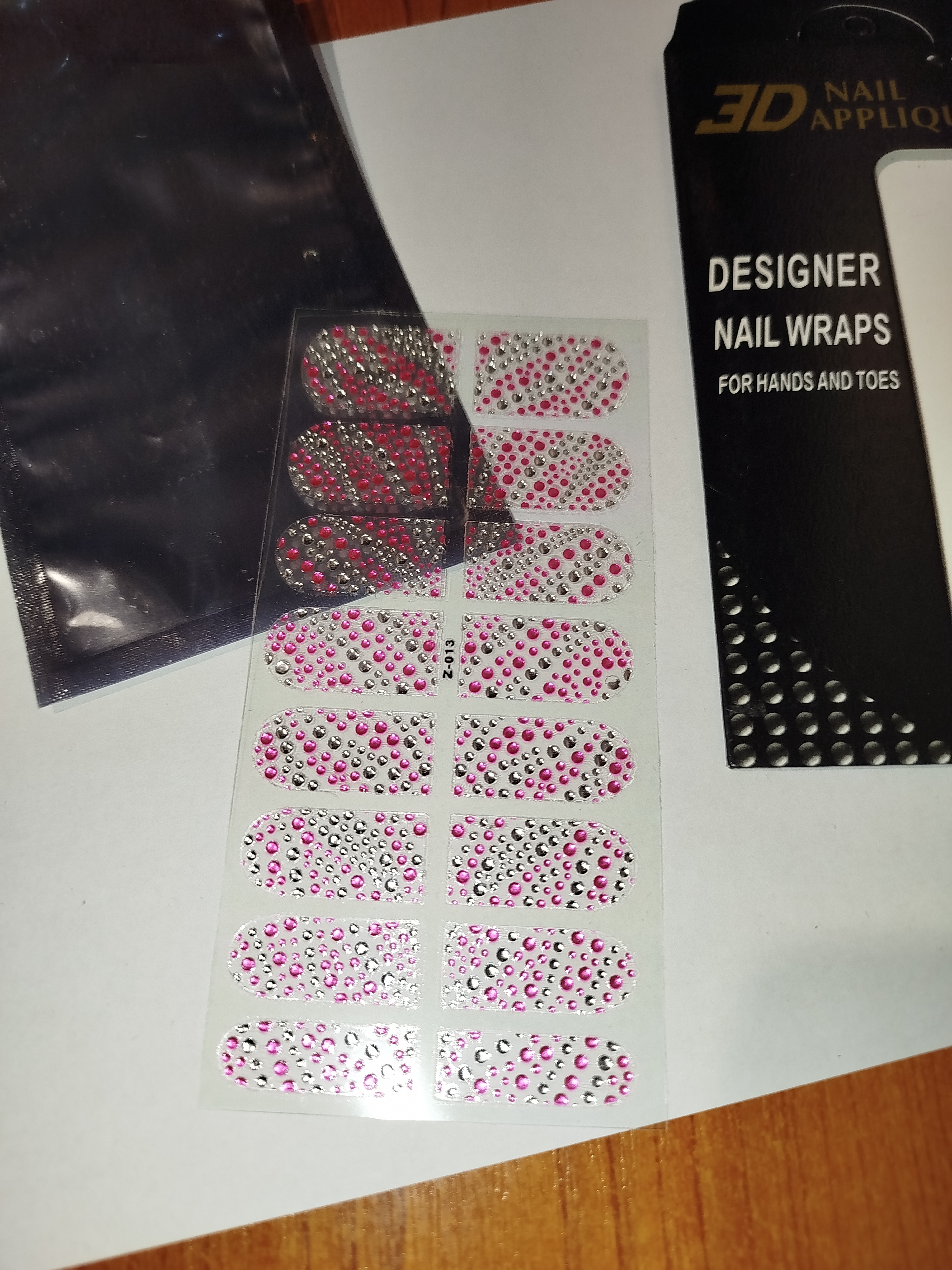 3D luxusní nálepky na nehty 005