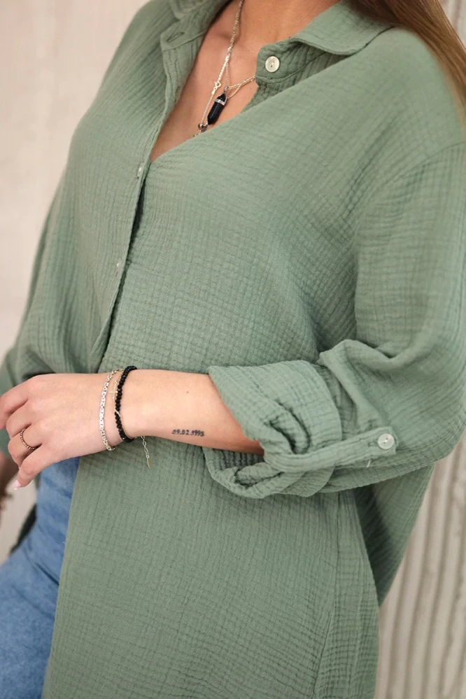 Kesi Dámská košile Mušelín růžová univerzální