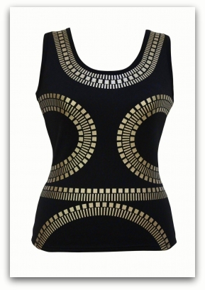 SEXY TOP luxusní dámský 125192 černá S