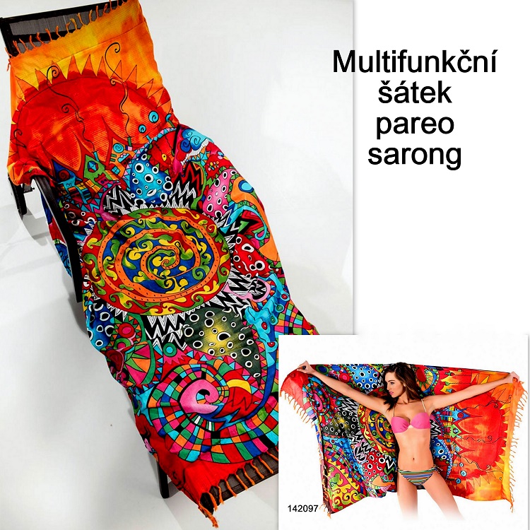 SARONG ŠÁTEK PAREO XXL multifunkční 142097-3