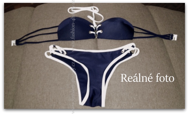 Dvoudílné dámské PLAVKY/BIKINY 80401785 modrá M/L