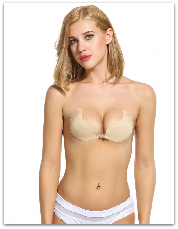 Samodržící podprsenka push-up bez ramínek 47030816-6 tělová XS/S