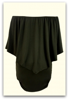 LETNÍ MINI ŠATY dvouvrstvé 1228201-9 khaki M/L