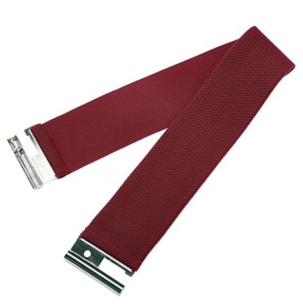 Luxusní elastický PÁSEK s kovovou přezkou GK010409-6 vínová