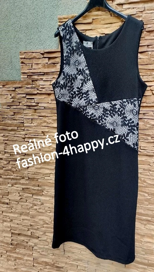 Lacony šaty pro moletky 3315325-2 černá 2XL