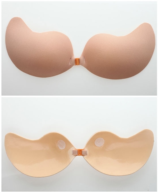 Samodržící podprsenka push-up bez ramínek 4002 tělová S