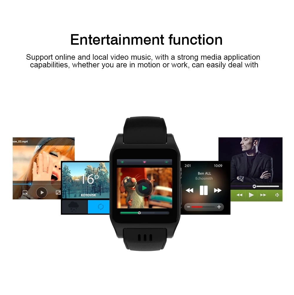 Smart Watch X86 3G chytré hodinky Android 4.4, Wifi/3G/SIM/GPS černá