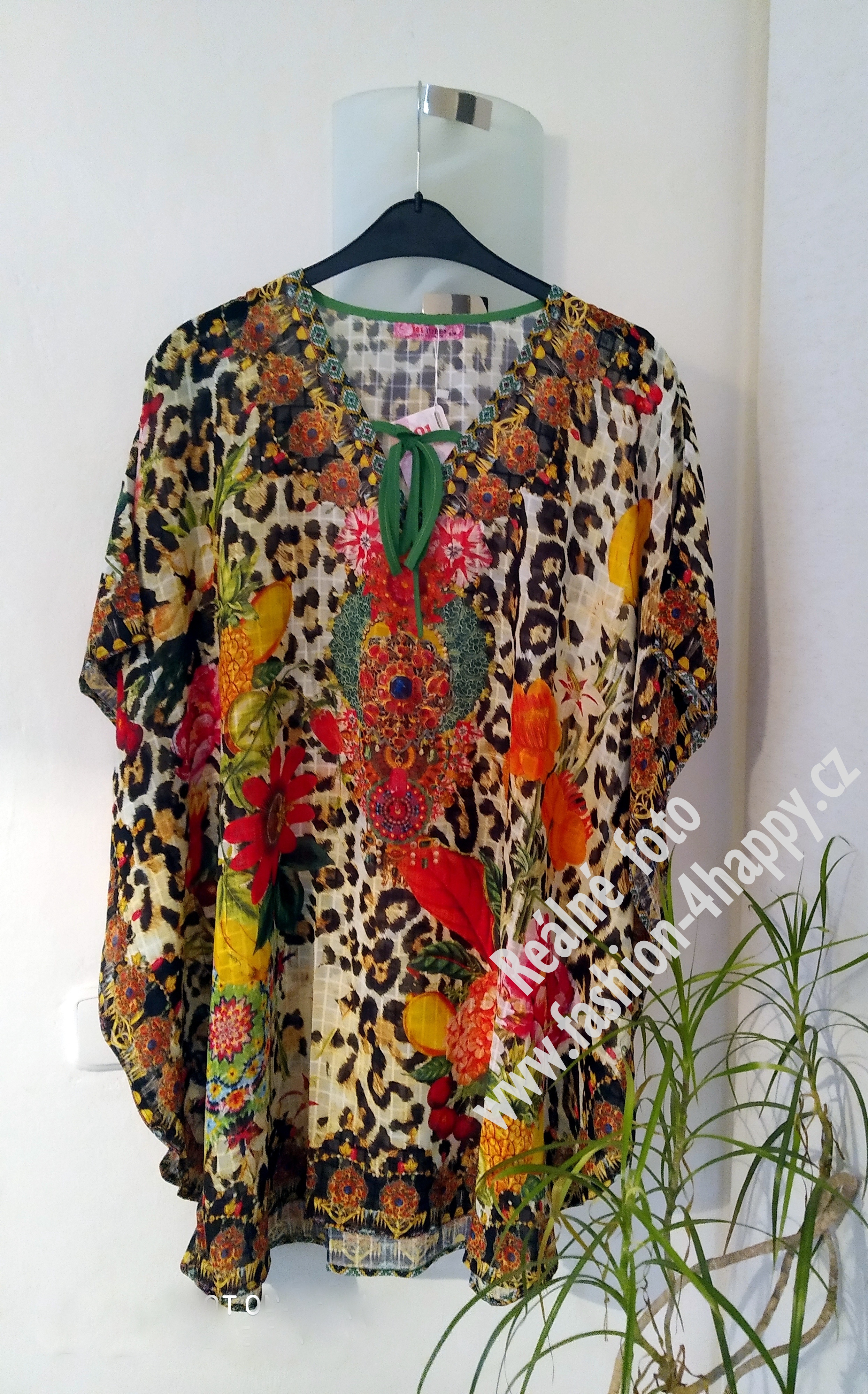 Dámská plážová TUNIKA 334310-3 zelená 