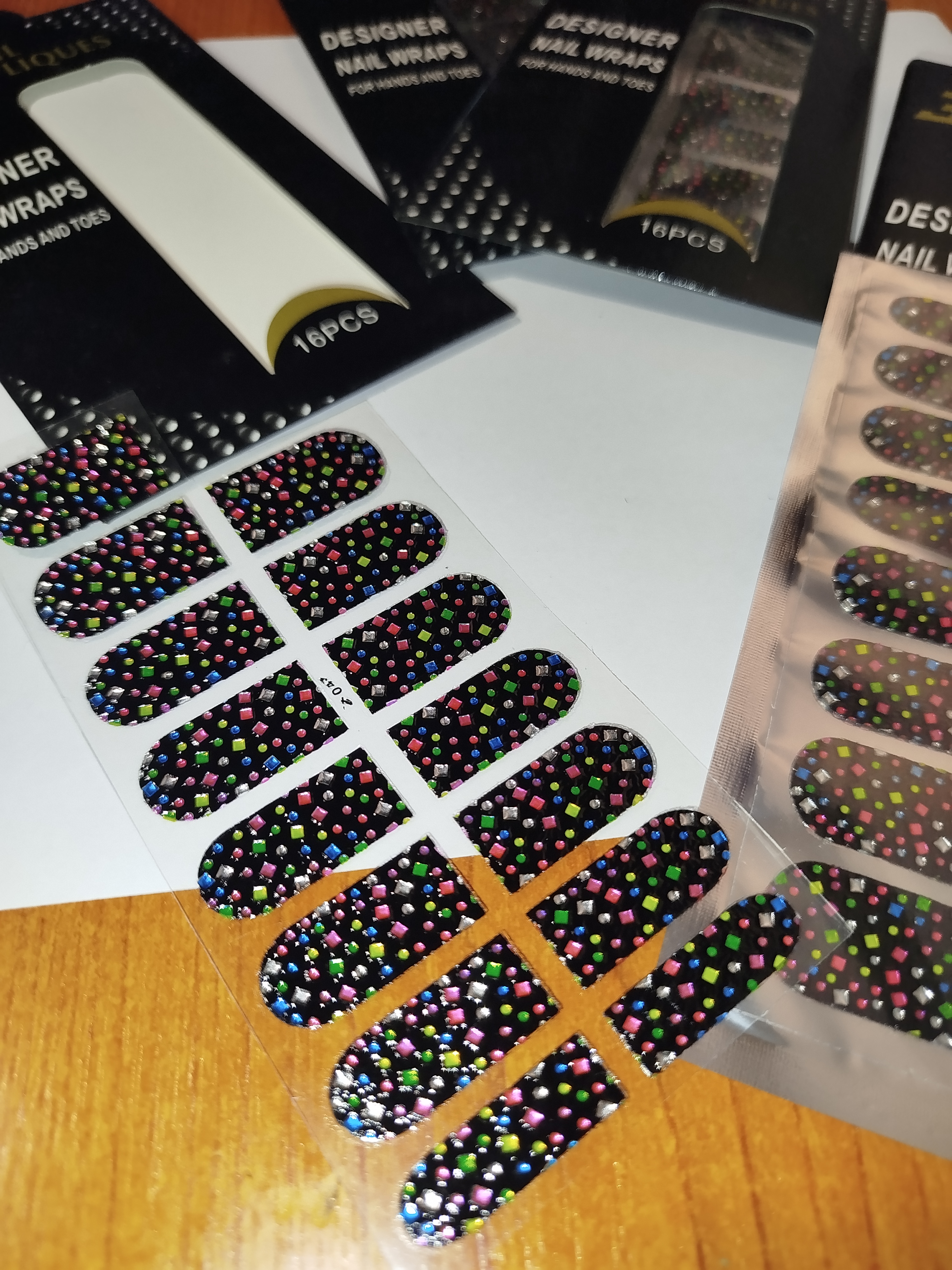 3D luxusní nálepky na nehty 002