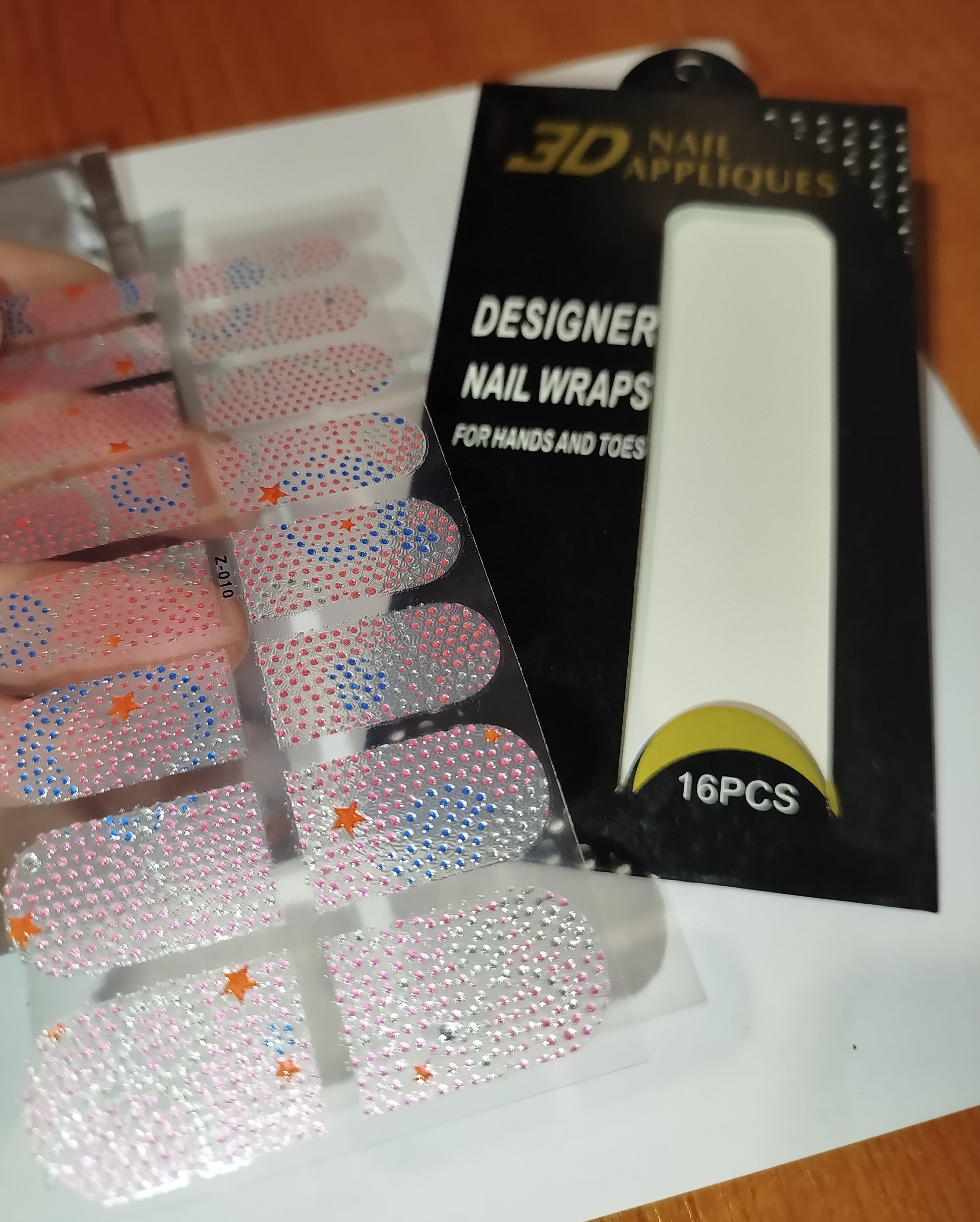 3D luxusní nálepky na nehty 006