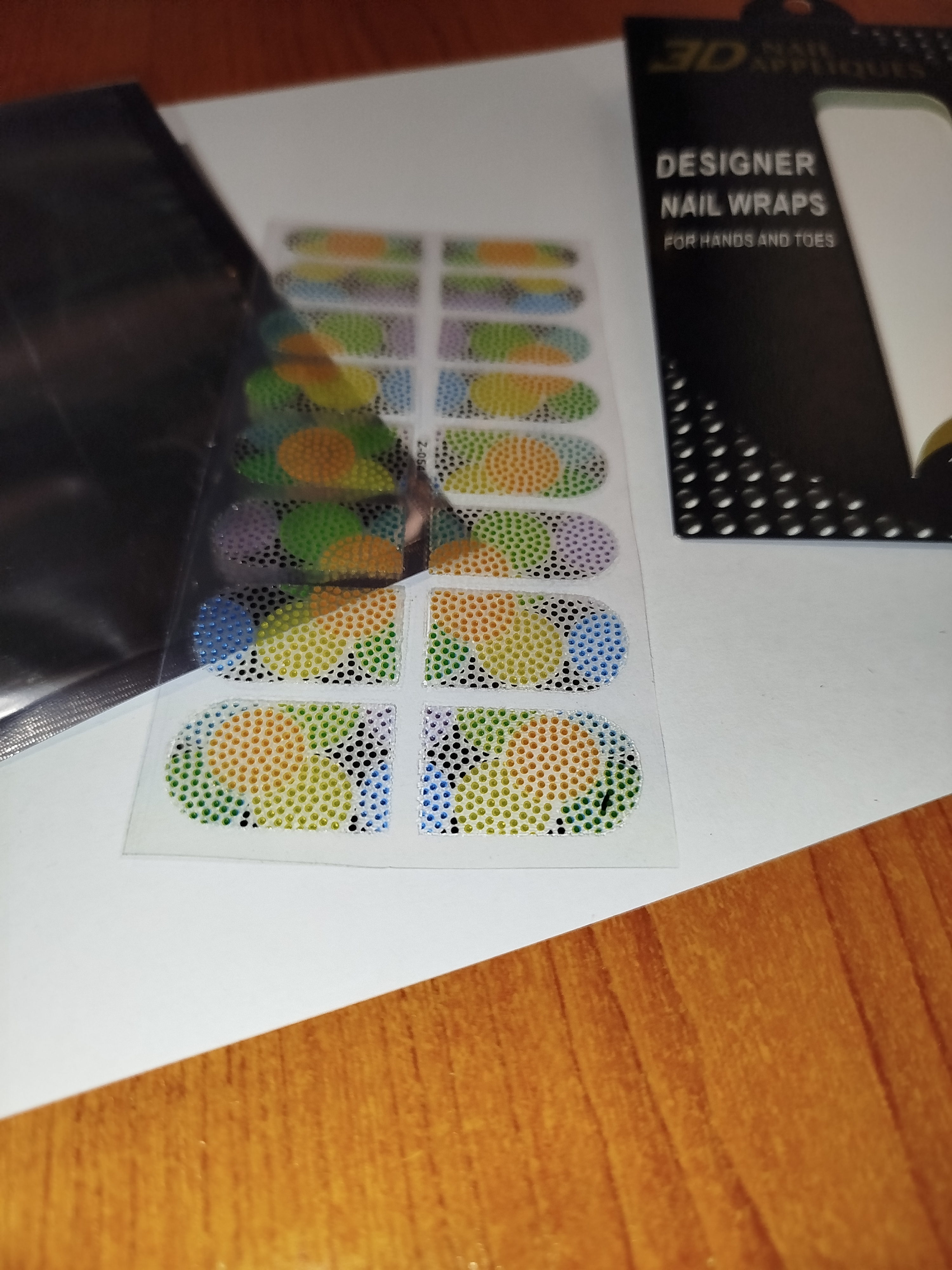 3D luxusní nálepky na nehty 007