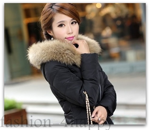 Zimní prošívaná bunda PARKA dlouhá s kapucí JAPAN style 762318-1 černá XS/S