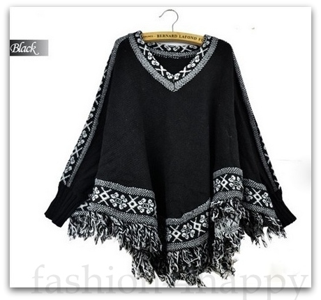 PONCHO / PONČO dámské SVETR pletený S-M-L UNI 78132 smetanová