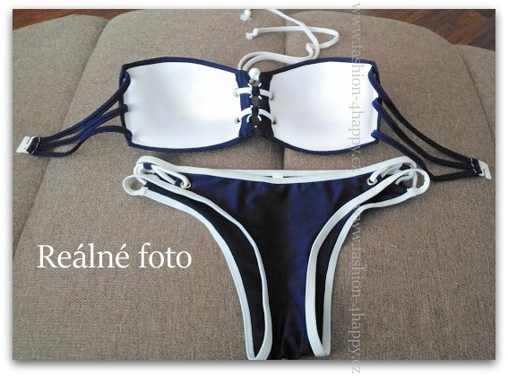 Dvoudílné dámské PLAVKY/BIKINY 80401785 modrá M/L