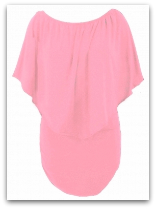 LETNÍ MINI ŠATY dvouvrstvé 1228201-10 růžová M