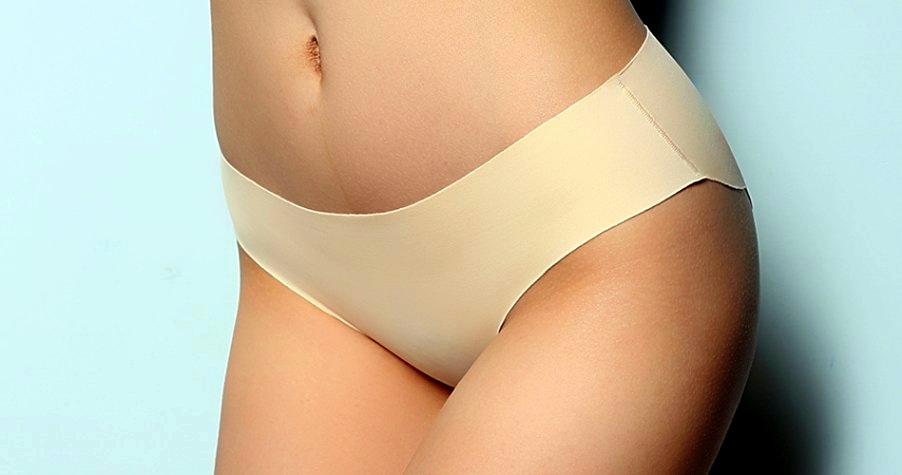 Bezešvé laserové neviditelné kalhotky 77150203-3 tělová L / 40