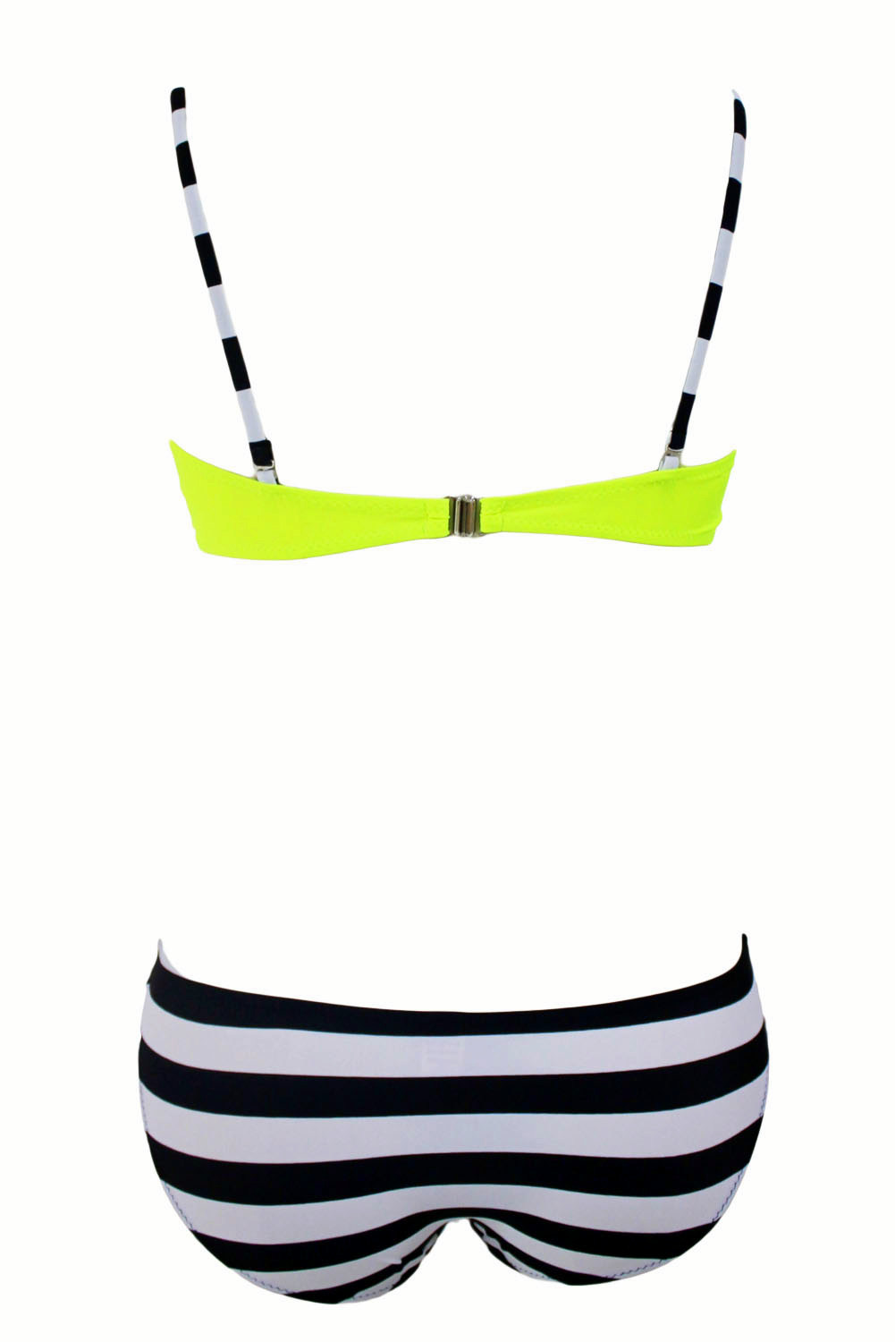 Dvoudílné dámské PLAVKY / BIKINY 80401842-2 neon zelená L / XL