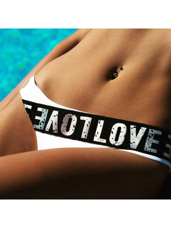 Dvoudílné dámské PLAVKY/BIKINY Brazil 604721-1 bílá / černá XS/S/M