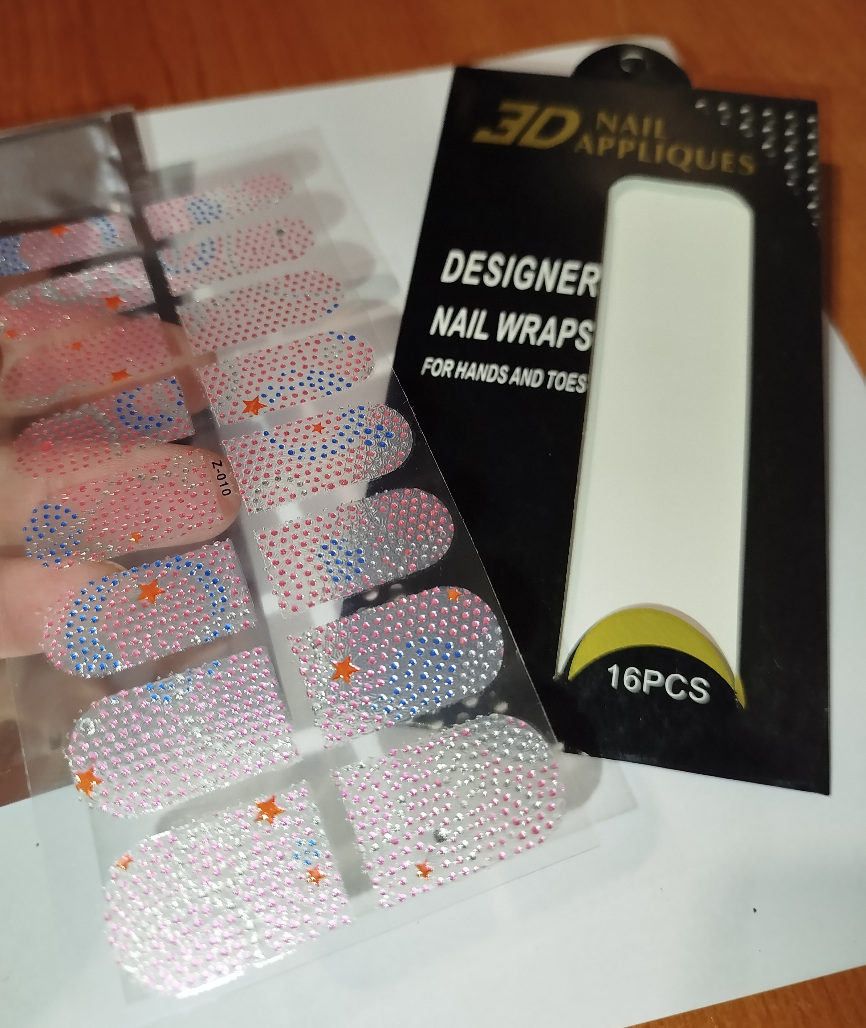 3D luxusní nálepky na nehty 006