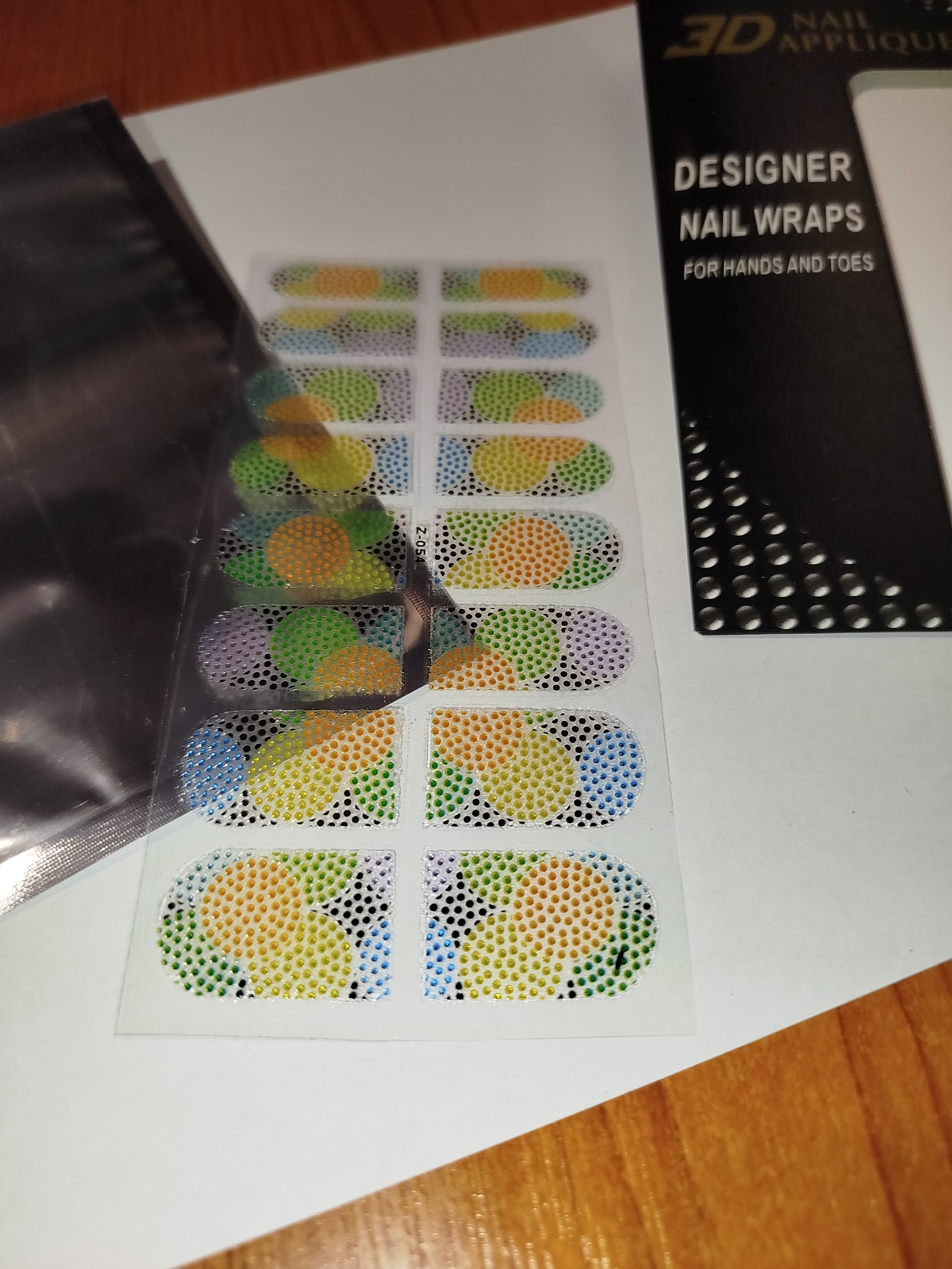 3D luxusní nálepky na nehty 007