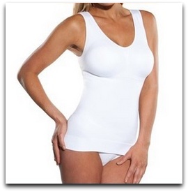 Zeštíhlující TÍLKO bezešvé s podprsenkou 619038 bílá M/L