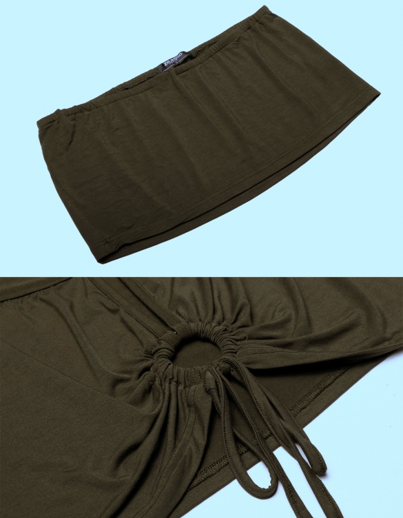 SEXY TOP 2-dílný 703992-6 khaki XS/S