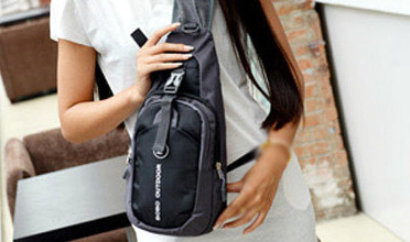 BATOH přes jedno rameno CROSSBODY 7029904-2 černá /šedá + VIDEO pruduktu