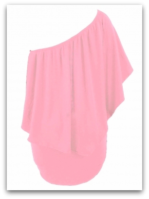 LETNÍ MINI ŠATY dvouvrstvé 1228201-10 růžová M