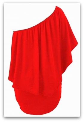 LETNÍ MINI ŠATY dvouvrstvé 1228201-10 červená XS/S/M