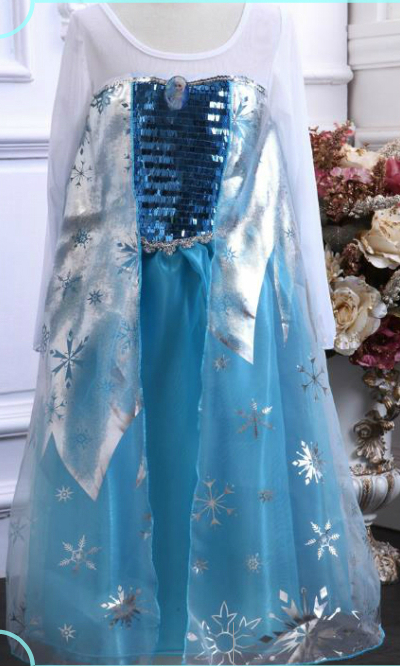 ŠATY ELSA FROZEN Ledové království 314748-3 modrá 92/98
