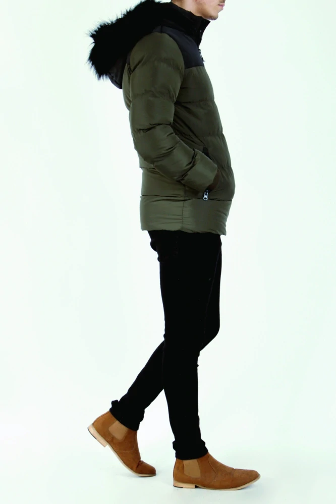 FRILIVIN zimní pánská bunda 220030-6 khaki 