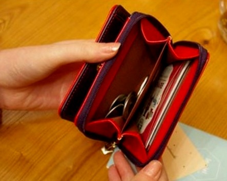 Dámská peněženka CROWN 85348-3 modrá 2. jakost