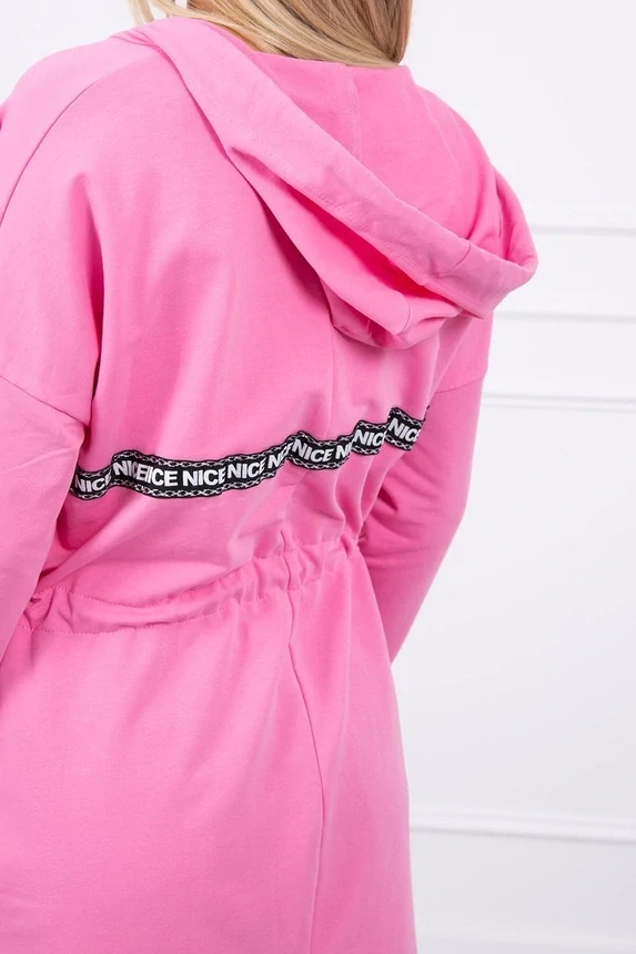 Kesi Dámská dlouhá mikina 8998-8 růžová univerzální 