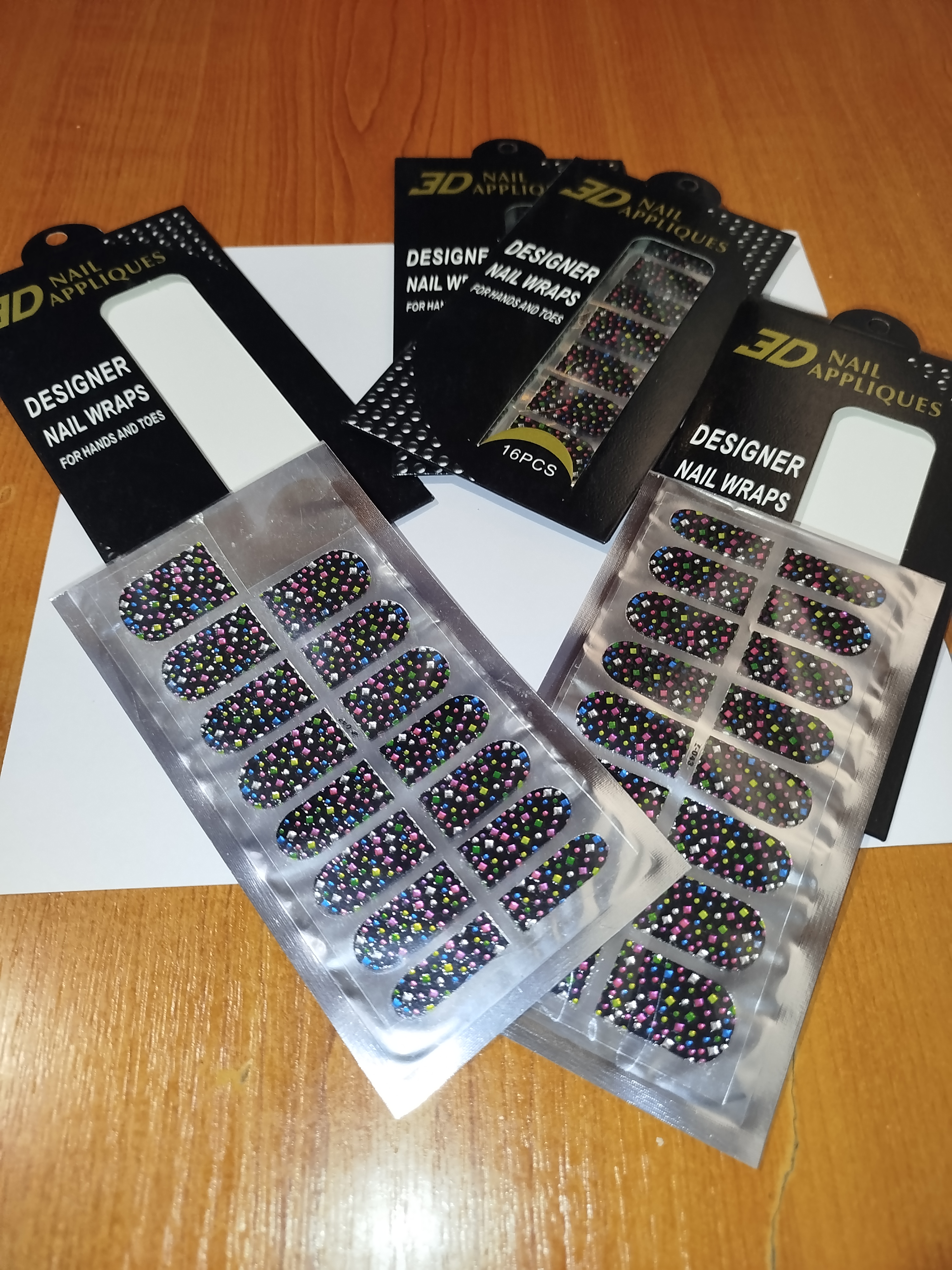 3D luxusní nálepky na nehty 002